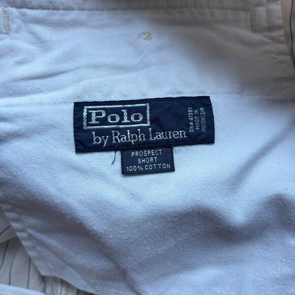 Polo Ralph Lauren Prospect Short Men's 40 Ivory Striped Black Chino Golf Shorts - Picture 4 of 7